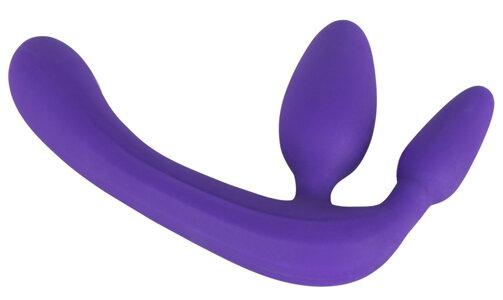 Trojité dildo Strap-on Strapless