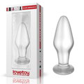 Skleněný anální kolík Glass Romance 43