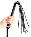 Kožený černý bičík Cat-O-Nine-Tails 63,5 cm