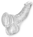 Realistické průhledné dildo 7,5”