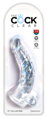 Realistické průhledné dildo 7,5”