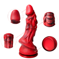 Dračí dildo (Monster Dragon) s přísavkou (červeno-černý)