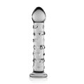 Skleněné dildo Glass Romance 7 CLEAR