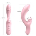 Dvojitý stimulátor klitorisu s G-spot vibrátorem