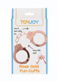 Kovová pouta ToyJoy RoseGold