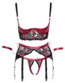 Souprava Cottelli Bondage Shelf Bra