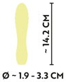 Cuties Mini vibrátor - Yellow No. 2