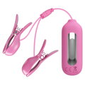 Vibrační, elektrostimulační svorky na bradavky PRETTY LOVE -NIPPLE CLIP