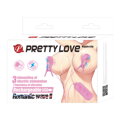 Vibrační, elektrostimulační svorky na bradavky PRETTY LOVE -NIPPLE CLIP