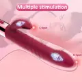 Hřejivý vibrátor s pulzací - Růžový
