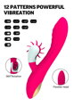 G- Spot vibrátor s rotačním stimulátorem MELO - růžový