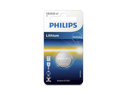 Knoflíková baterie Philips CR2025, 1ks
