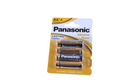 Alkalické baterie Panasonic 4xAA