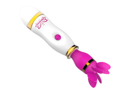 Rotační a vibrační stimulátor klitorisu - Růžový