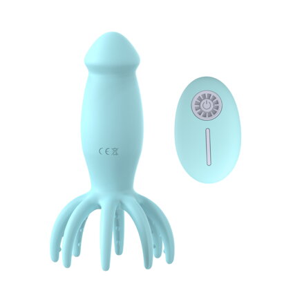 Masážní Chobotnice s ovladačem -Modrá