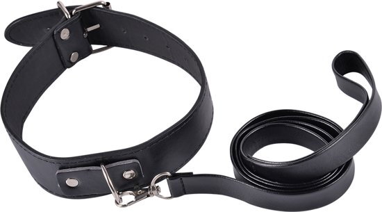 Černý obojek s vodítkem Kinky Collar Černý obojek s vodítkem Kinky Collar