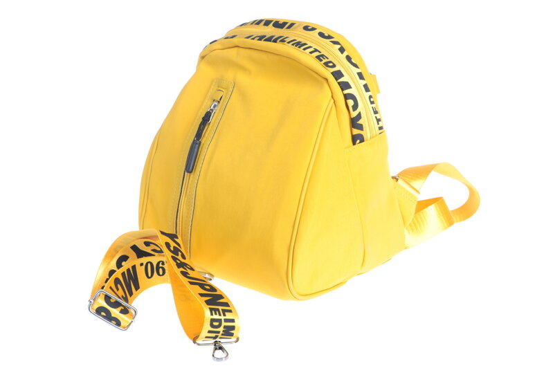 Backpack batůžek žlutý s popruhem, vodotěsný